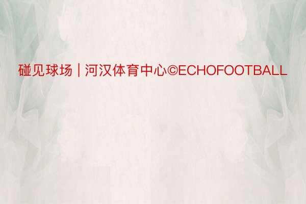 碰见球场 | 河汉体育中心©ECHOFOOTBALL